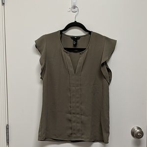 H&M Flutter Sleeve Blouse
